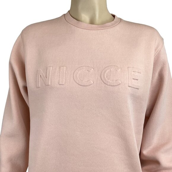 Nicce London Sweatshirt Size‎ Small  Pink Crewneck Comfort Relaxed - Picture 6 of 7